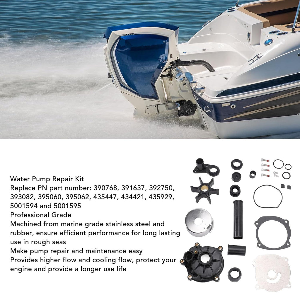 Water Pump Impeller Kit Outboard Engine Repair Parts OE:5001595 Fit for Evinrude/Johnson New OEM ETec 75-250hp