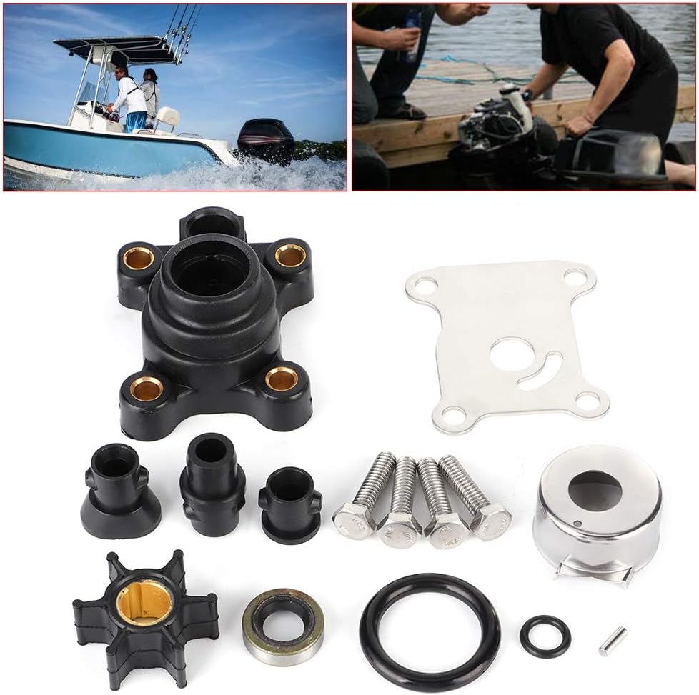 Water Pump Impeller Repair Kit, Impeller Water Pump Repair Kit for Johnson/Evinrude 9.9HP/15HP 394711 0394711 0394711