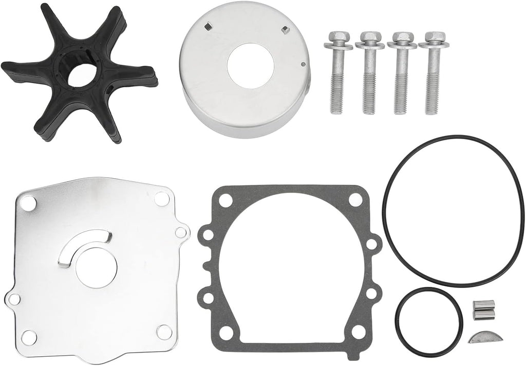 Water Pump Repair Kit – Rubber and Stainless Steel Impeller Repair Kit 6N6-W0078-02 for F115TLRY, F115TXRZ, 130TLRB – 115HP / 130HP Outboard Motor