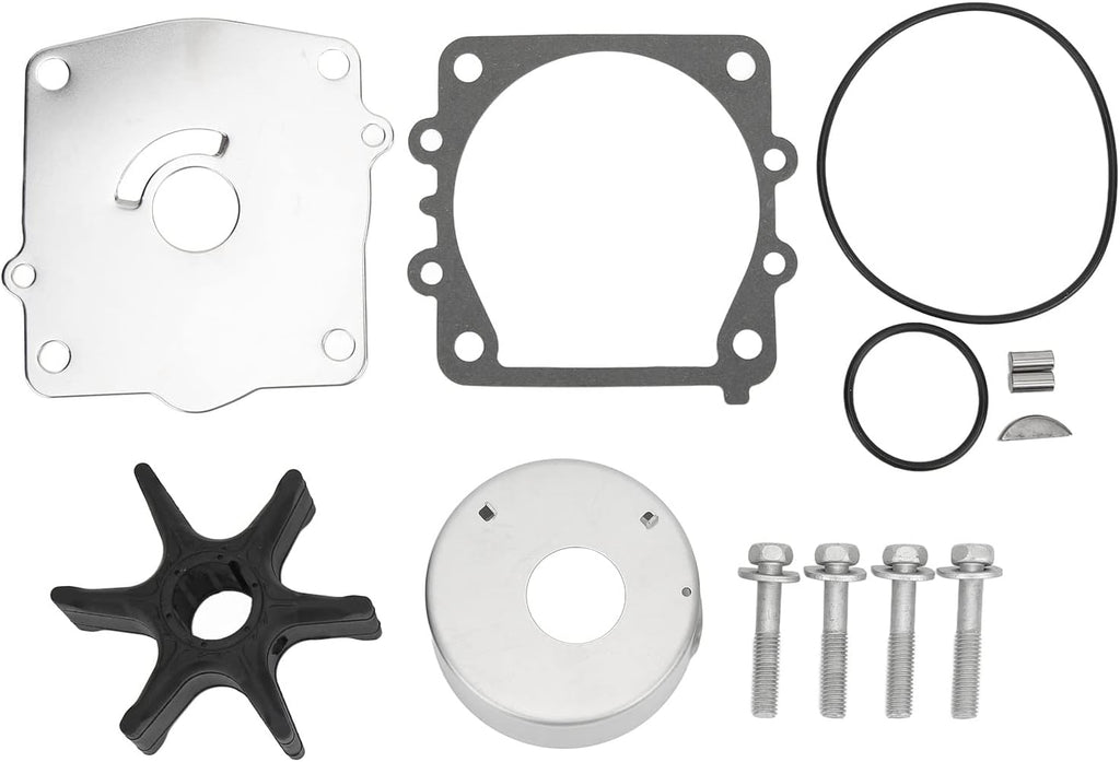 Water Pump Repair Kit – Rubber and Stainless Steel Impeller Repair Kit 6N6-W0078-02 for F115TLRY, F115TXRZ, 130TLRB – 115HP / 130HP Outboard Motor