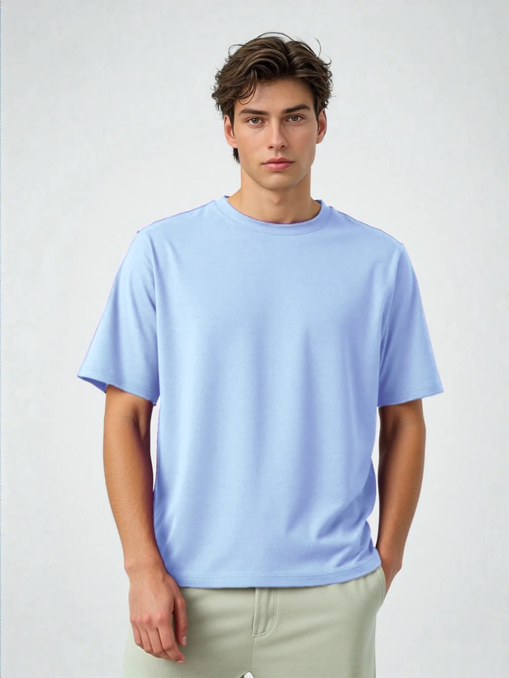 T-shirt-Light blue