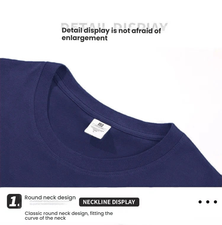 T-shirt-Marin Blauw