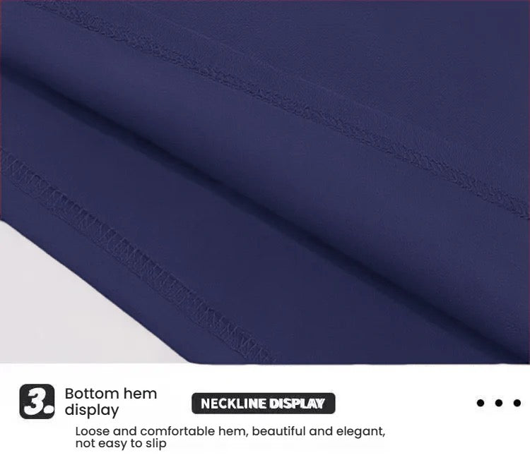 T-shirt-Marin Blauw