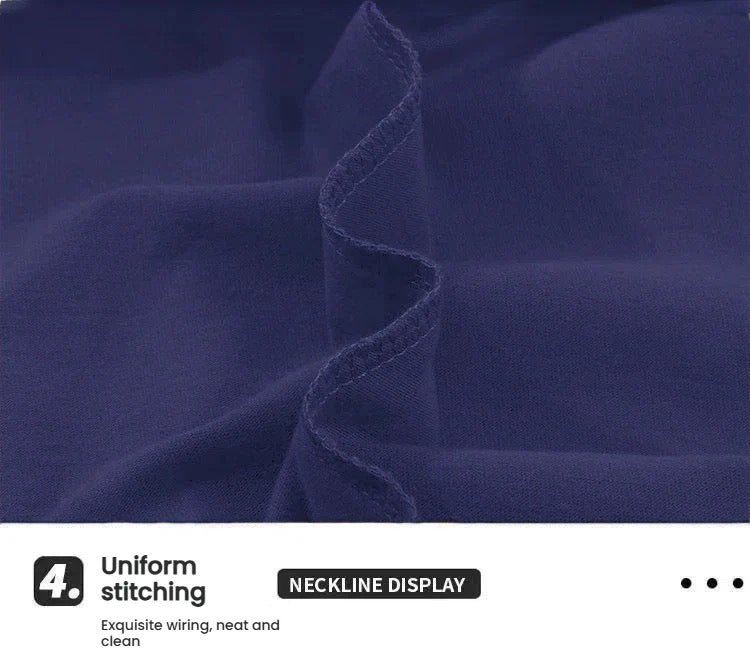 T-shirt-Marin Blauw