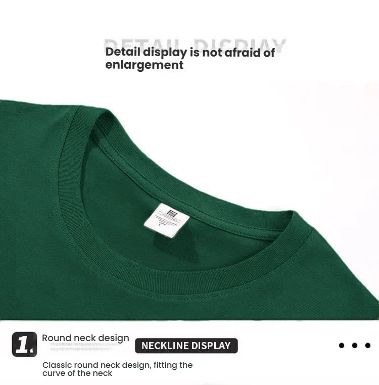 T-shirt-Blackish green