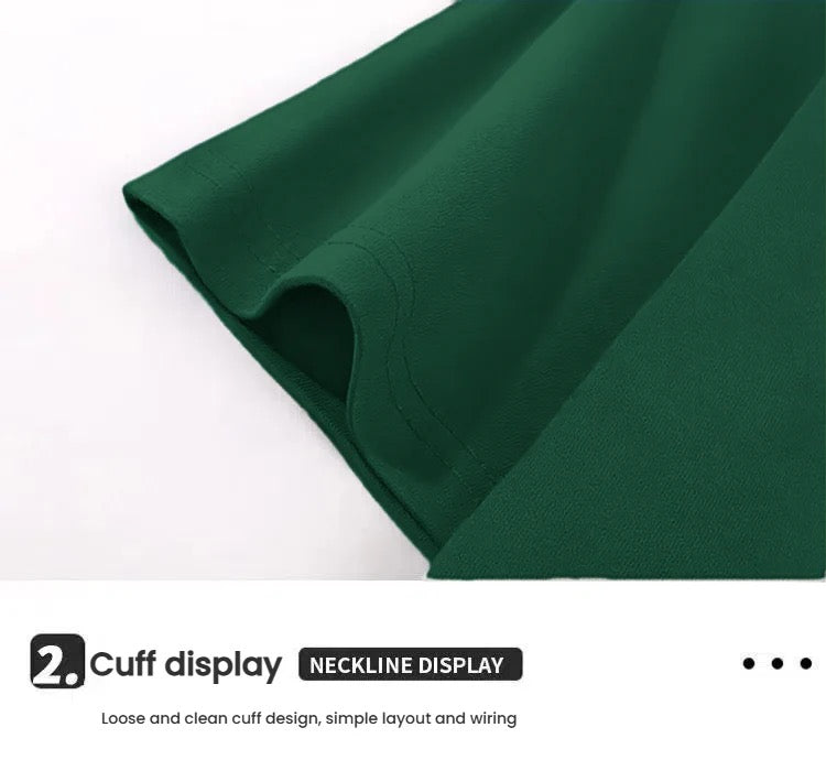 T-shirt-Blackish green