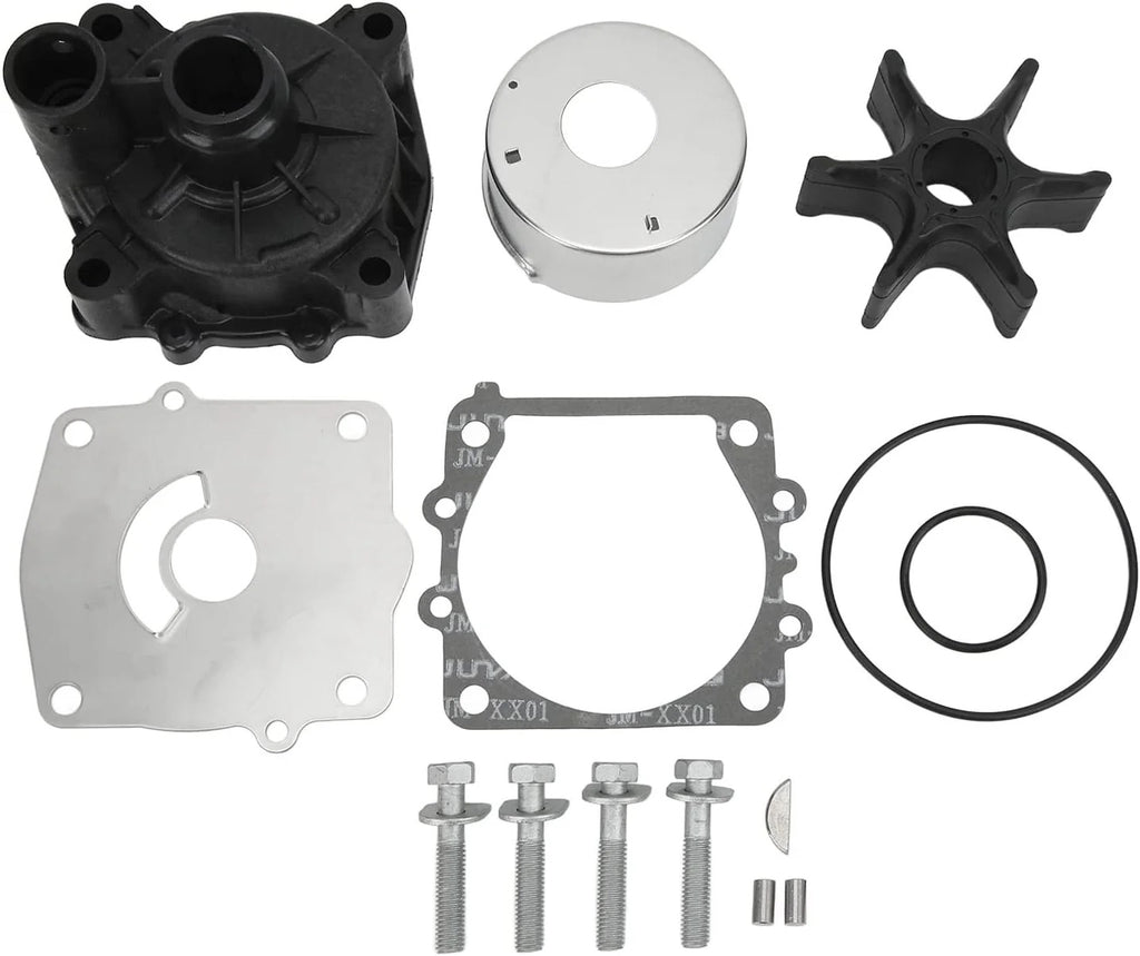 Water Pump Impeller Service Kit, 14-Piece Water Pump Impeller Repair Kit 61A-W0078-A3-00 for V6 Outboards 150 175 200 225 250 300 Hp Motors